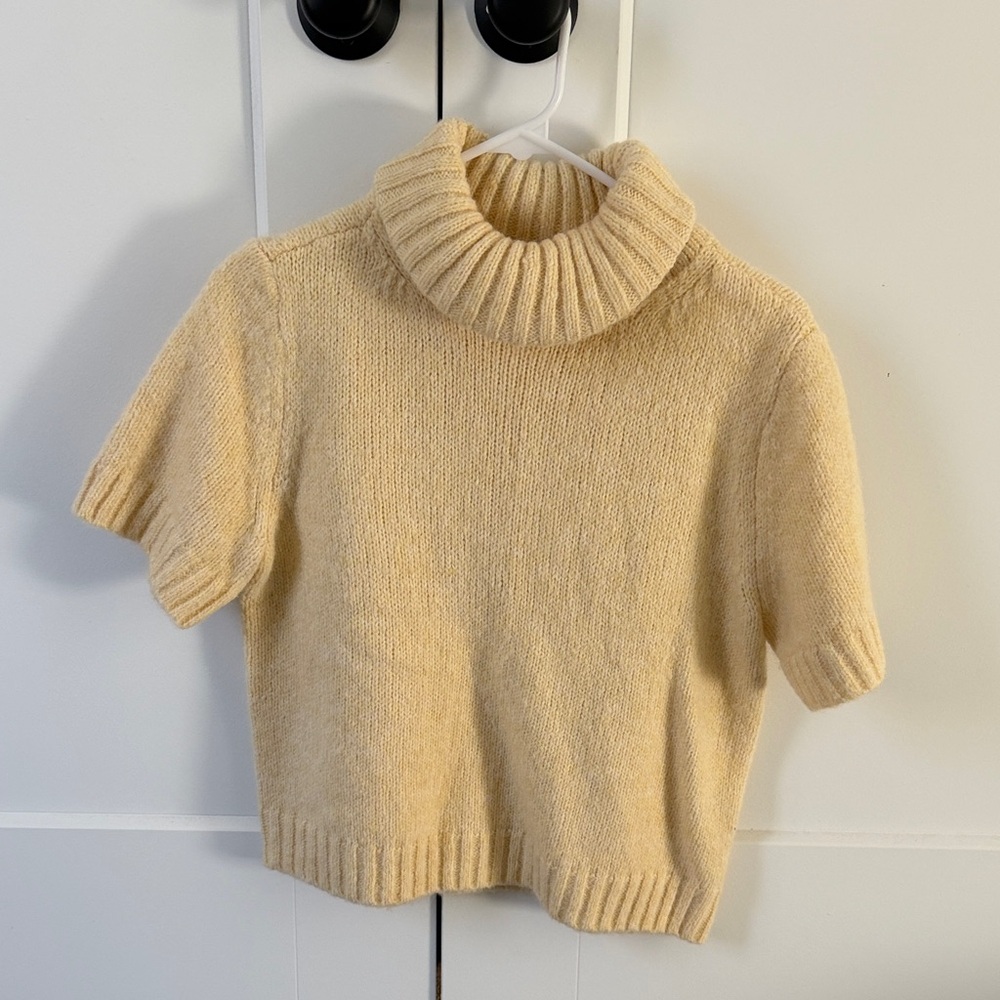 Cozy butter yellow Turtleneck Sweater